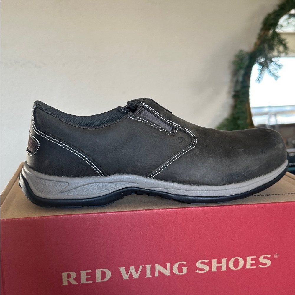 Red Wing Sage 2306 Womens Grey Safety Toe Work Shoes Size 9 B Slip On SD